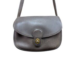 Vintage Coach 9954 Prairie Bag in Brown Leather Crossbody Purse